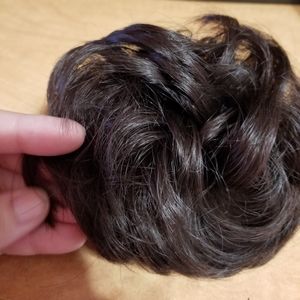 Free With $25 Purchase Messy bun scrunchie 6A Chestnut Brown